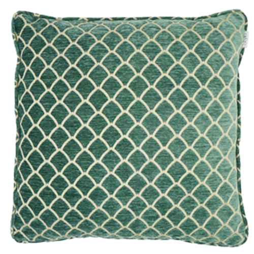 Classic Scallop, Mist - (45cm x 45cm) Cushion - Image 3